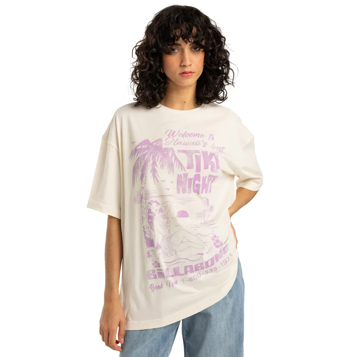 

High On Life Женская футболка Billabong, белый