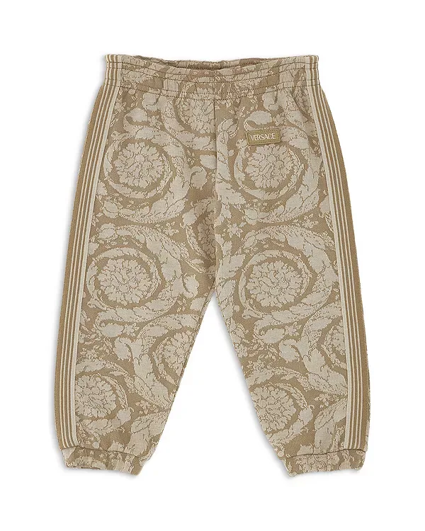 Детские спортивные штаны из жаккардового флиса Barocco - для малышей. Versace, Whisper+White+Ivory