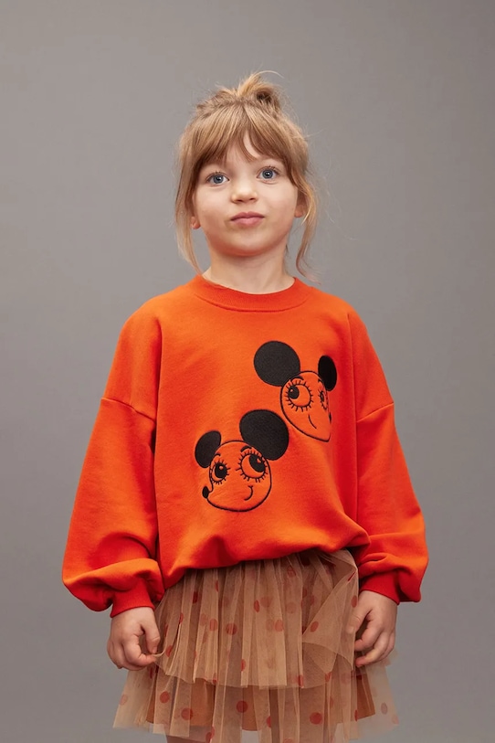 

Детская хлопковая толстовка Ritzratz Mini Rodini, красный