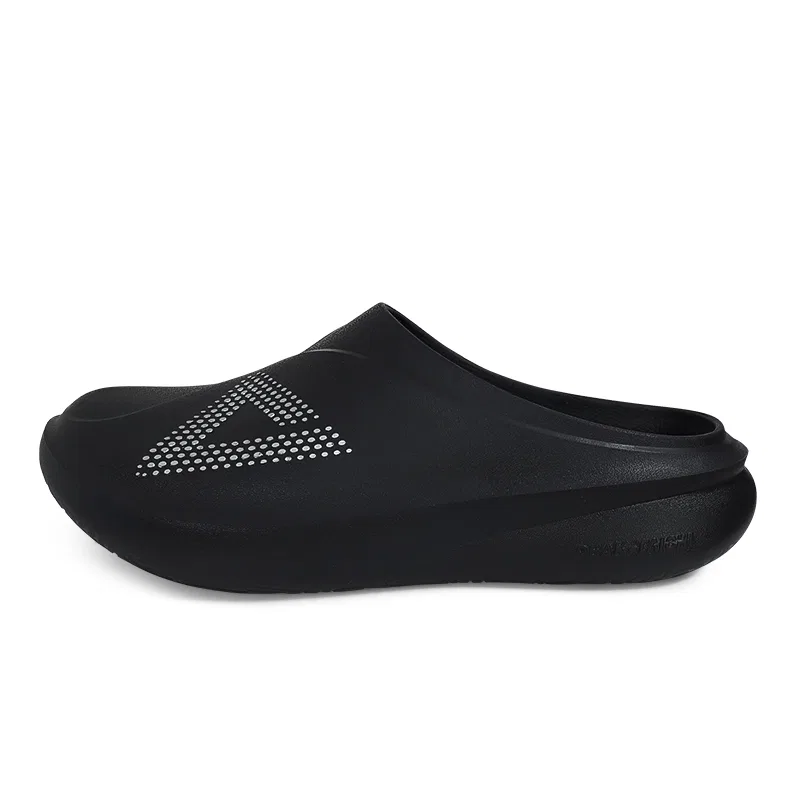 Закрытые тапочки PEAK Black/Silver