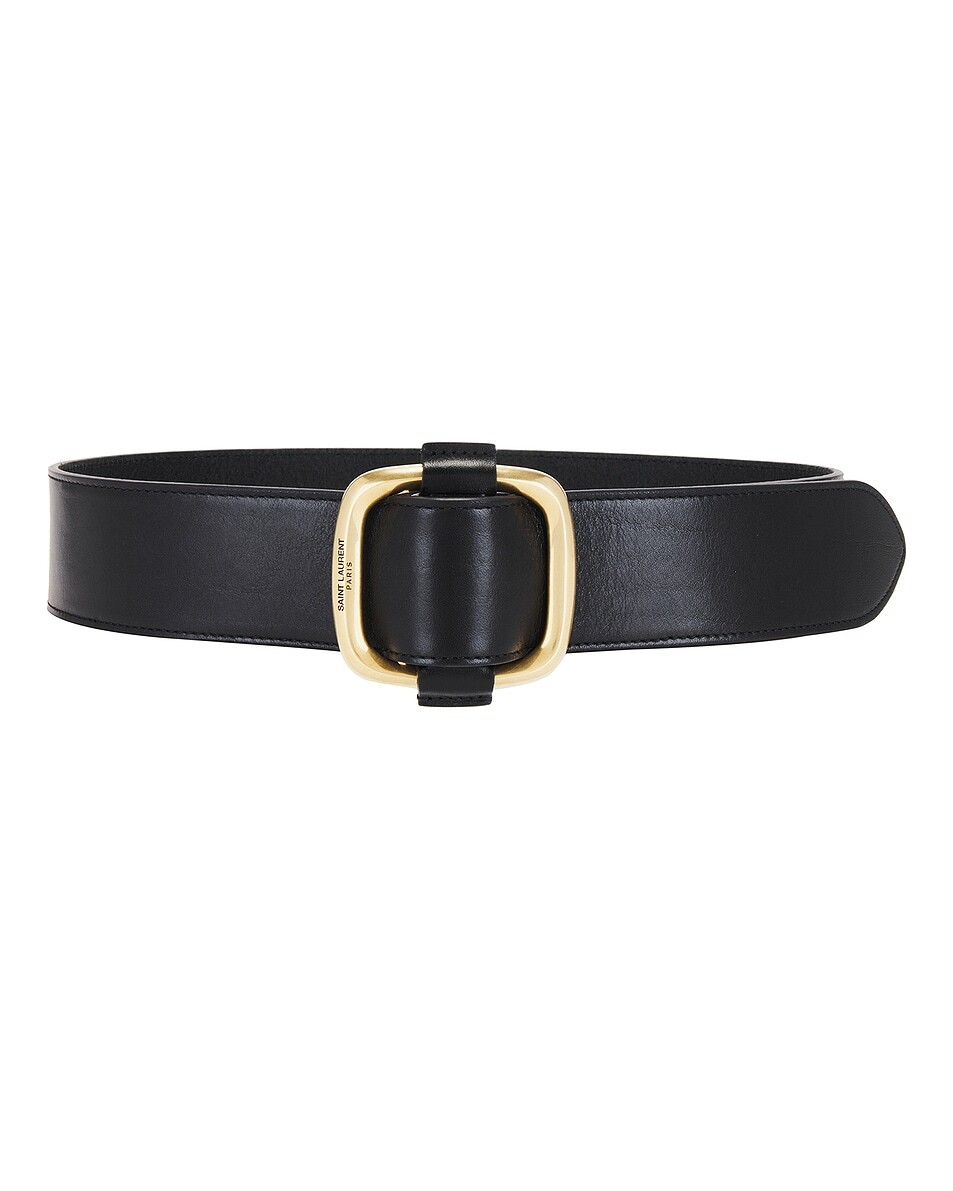

Кожаный ремень Saint Laurent, цвет Nero