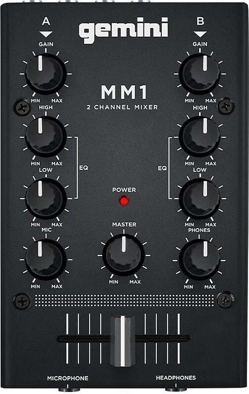 

Микшер Gemini MM-1 2-Channel Compact Mixer