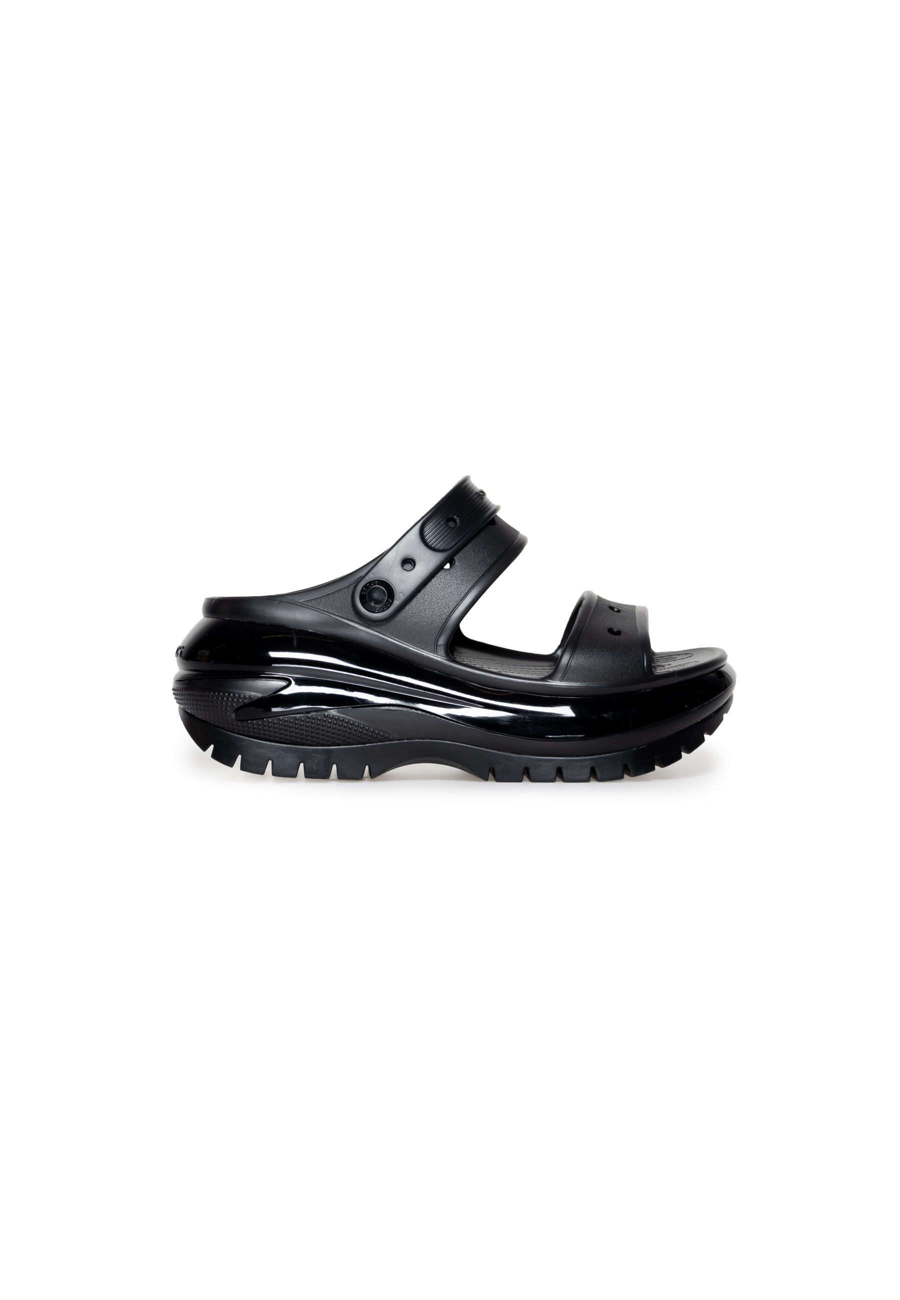 Сандалии Crocs на платформе, черный