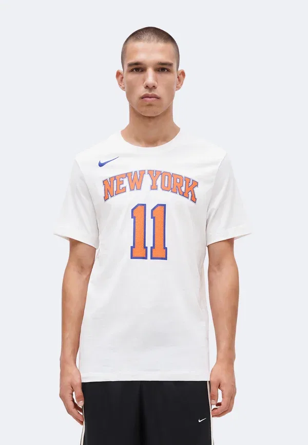 Футболка Nike Performance New York Knicks Jalen Brunson Club Wear, белый