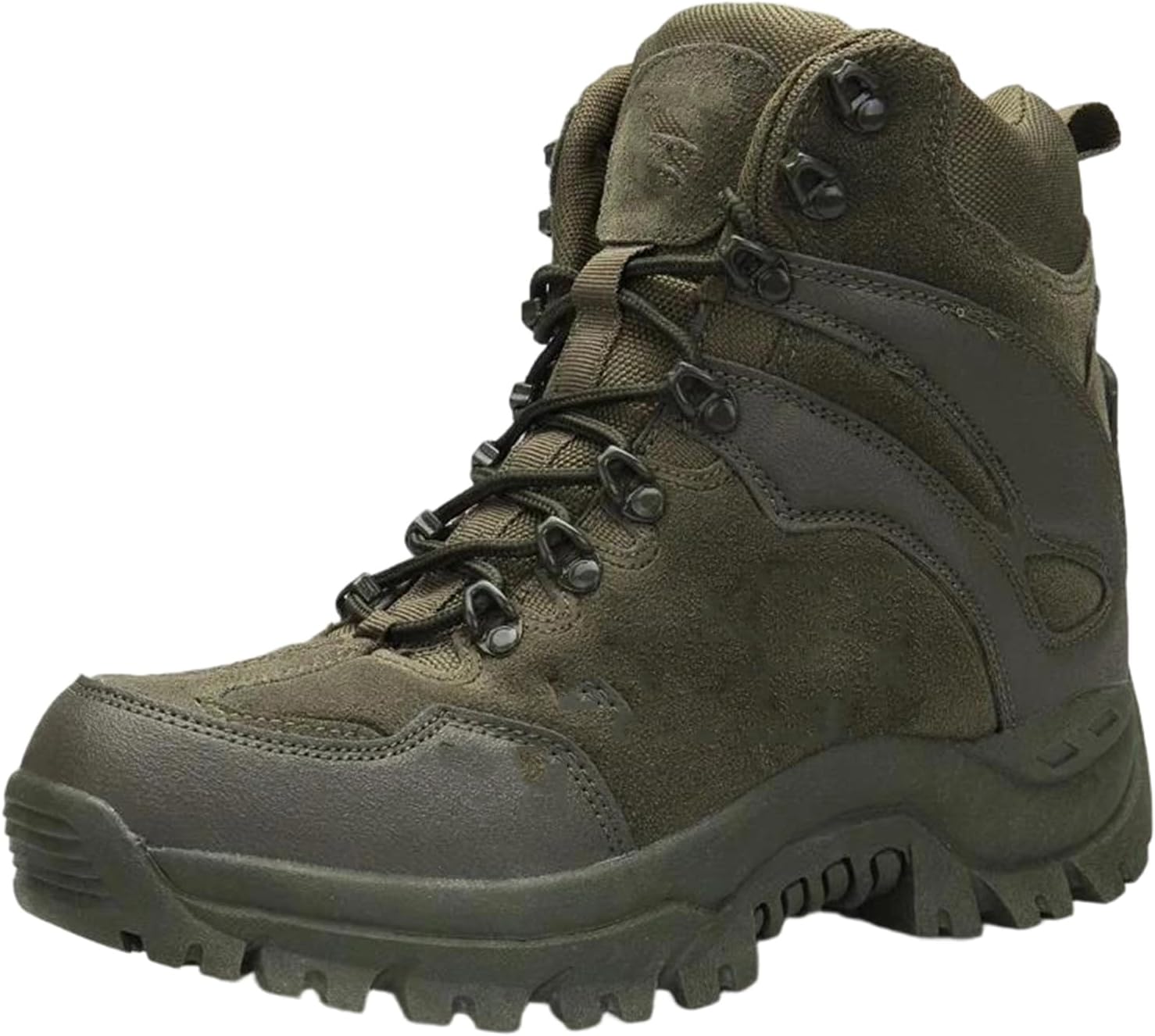 

Мужские водонепроницаемые тактические ботинки Нескользящие туристические ботинки с амортизацией для работы на открытом воздухе Alloaone, Military En8