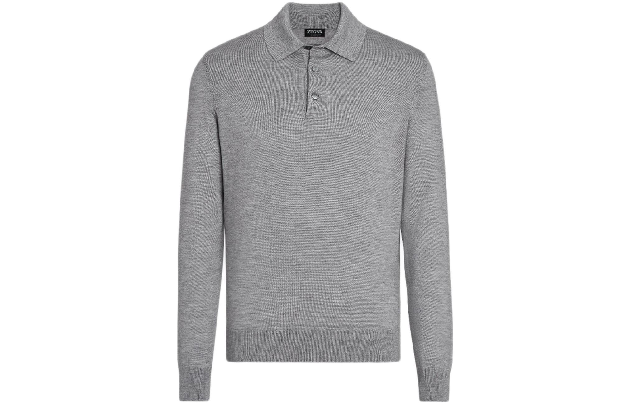 

Рубашка-поло мужская серая Ermenegildo Zegna, серый