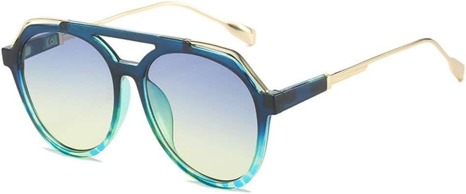 

Солнцезащитные очки UV400 с овальной двойной перемычкой и градиентной расцветкой, подходят для женщин и мужчин, для бега и занятий спортом на открытом воздухе generic, Blue