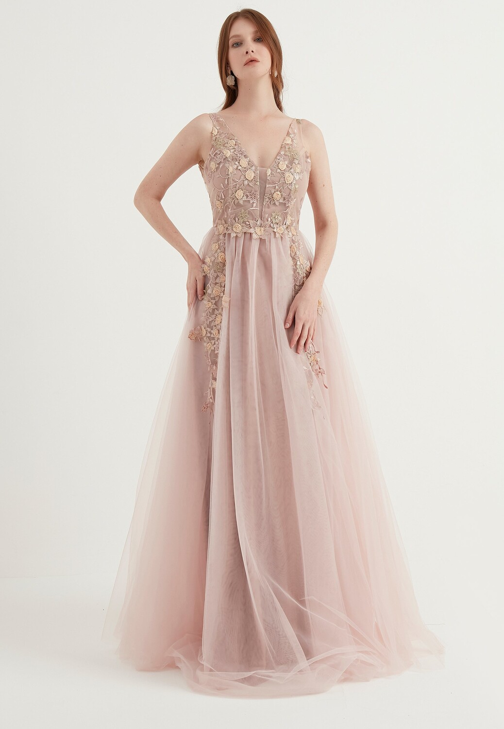 

Вечернее платье из фатина Herita, бежевый