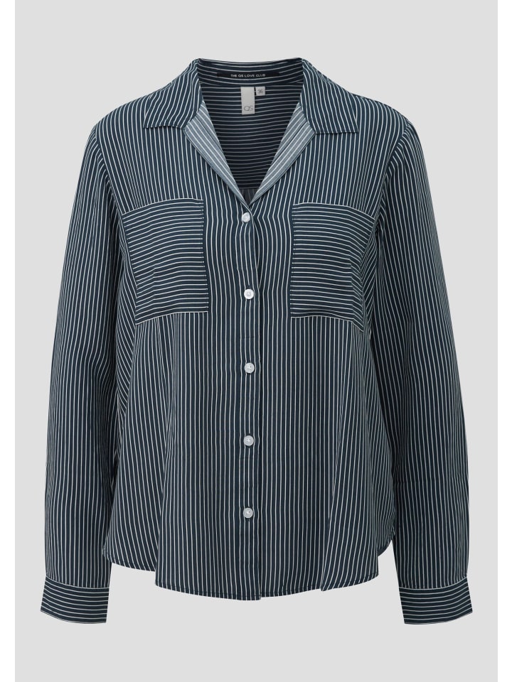 

QS Блузка цвета 58G0_темно-синий