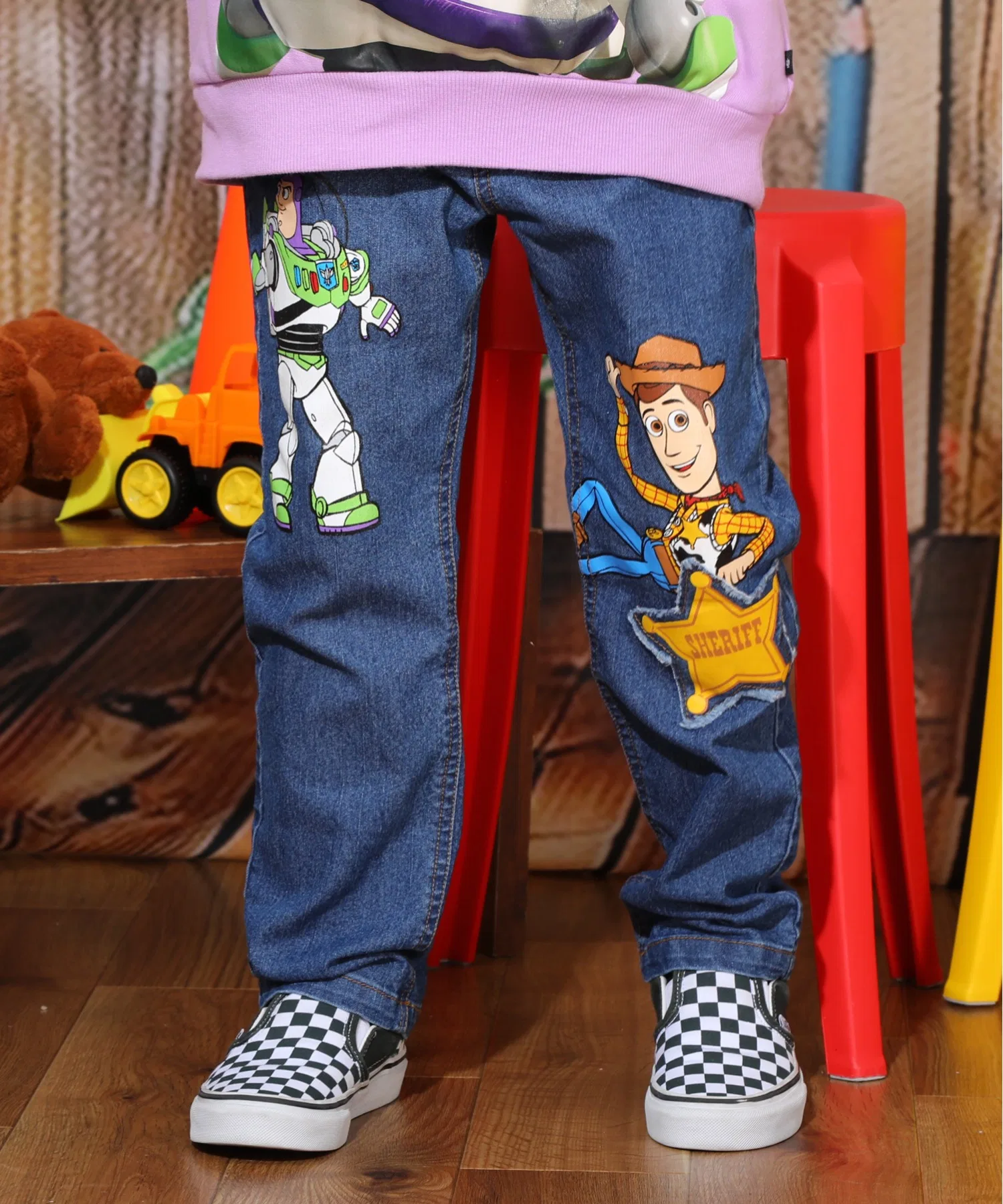 Длинные прямые джинсовые брюки Disney Toy Story 9981K