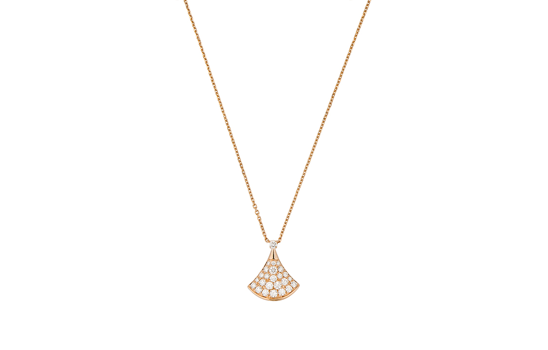 BVLGARI Колье Diva's Dream из розового золота 18 карат с бриллиантами — фото 3