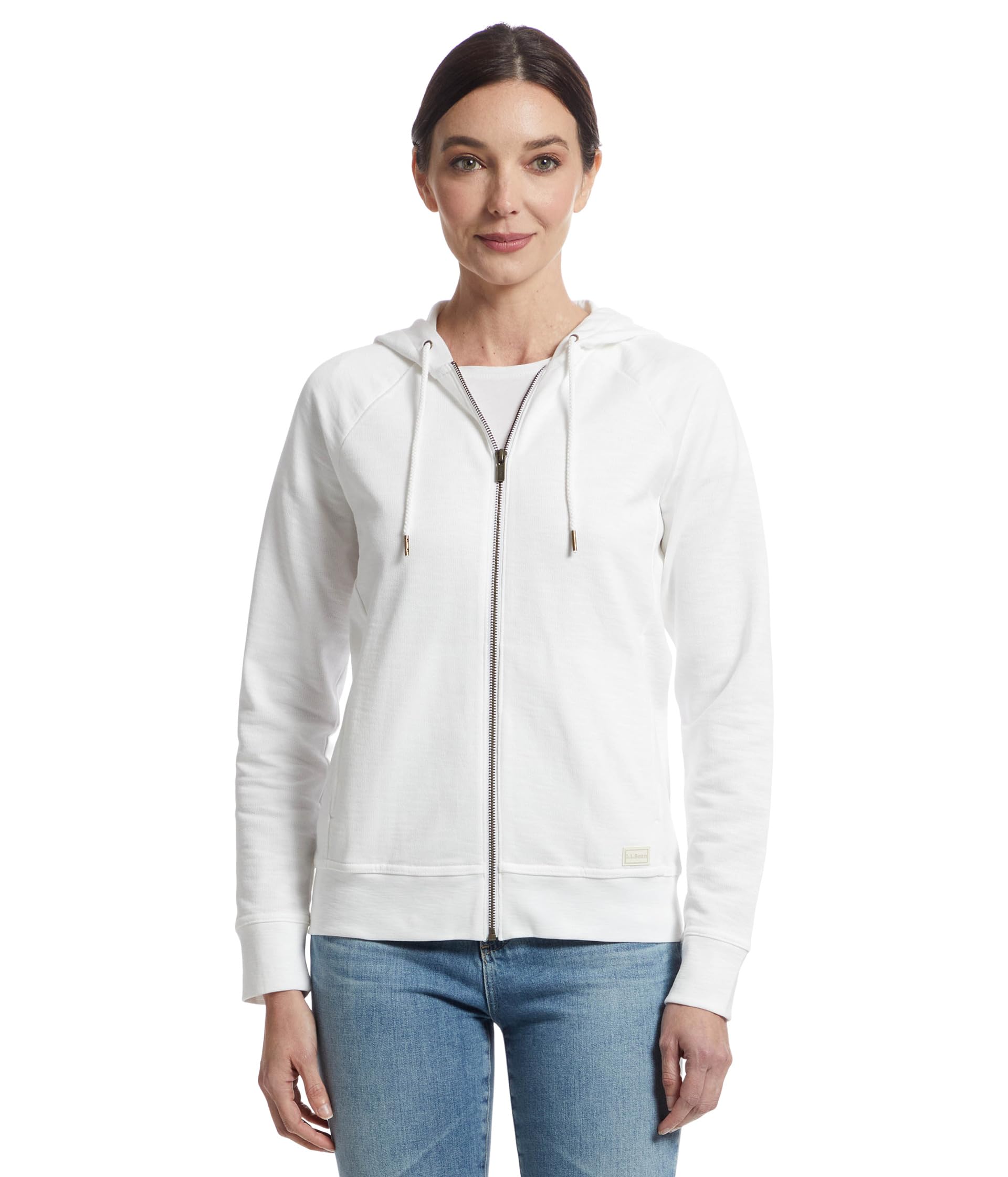 

Худи L.L.Bean Peaks Island Full-Zip Hoodie, белый