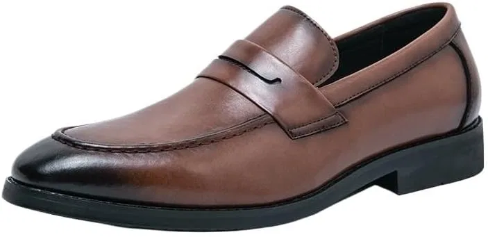 Мокасины кожаные Loafers Brown UOPYNE