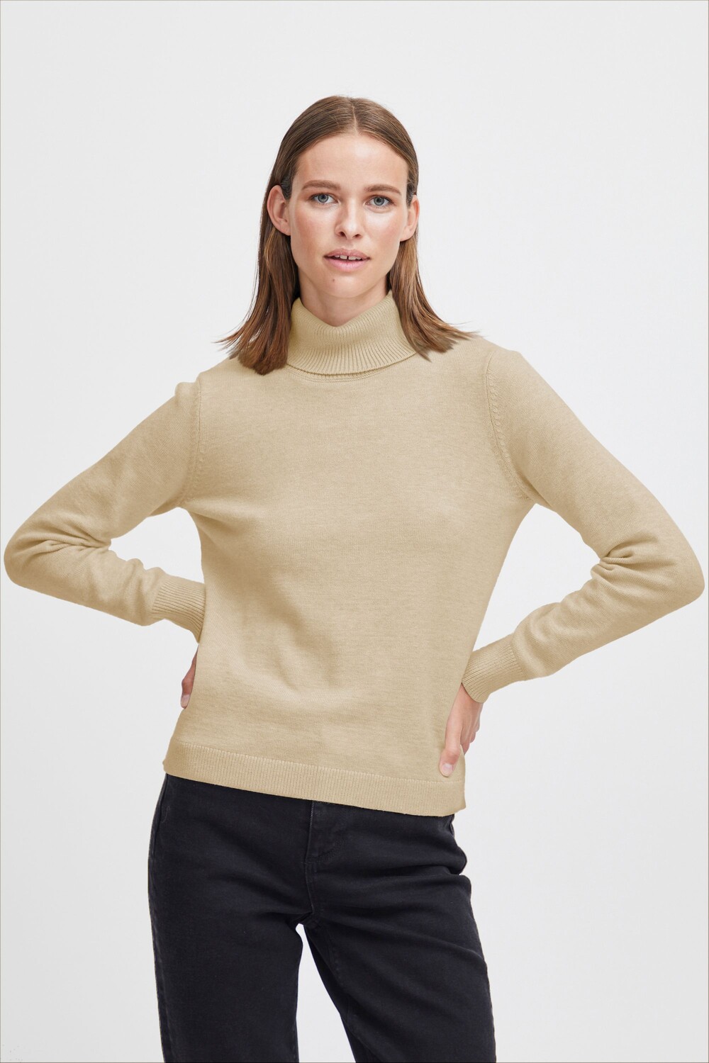 

Свитер b.young Rollkragen BYMANINA ROLLNECK 20813906, серый