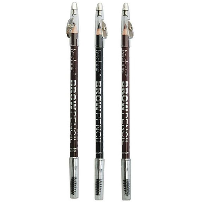 

Карандаш для бровей Brow Pencil Lápiz de Cejas con Cepillo y Sacapuntas Technic, Brown / Black