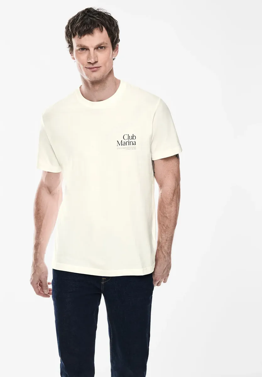 

Футболка STREET ONE MEN из чистого хлопка, белый