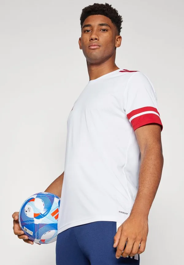 Спортивная футболка с коротким рукавом squadra25 Adidas Performance, White/Team Power Red — фото 4