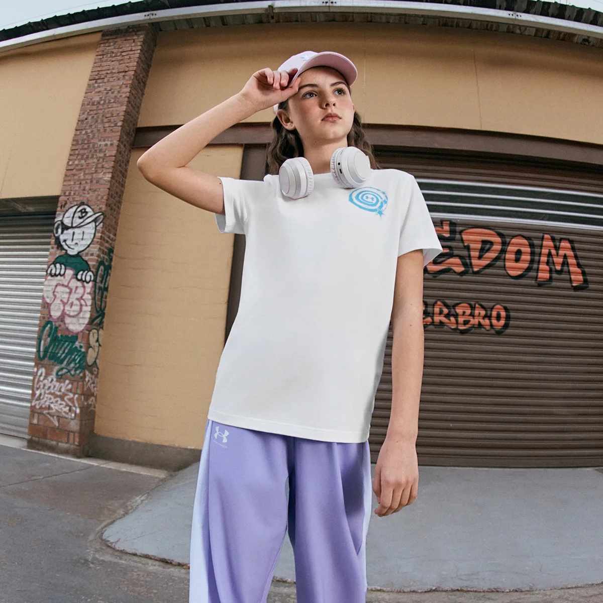 Футболка Casual для подростков Under Armour, белый — фото 4