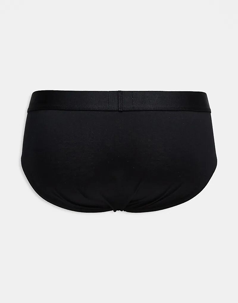 Boss Bodywear, комплект из 3 пар трусов-хипстеров с логотипом спереди, черного цвета BOSS Orange — фото 3