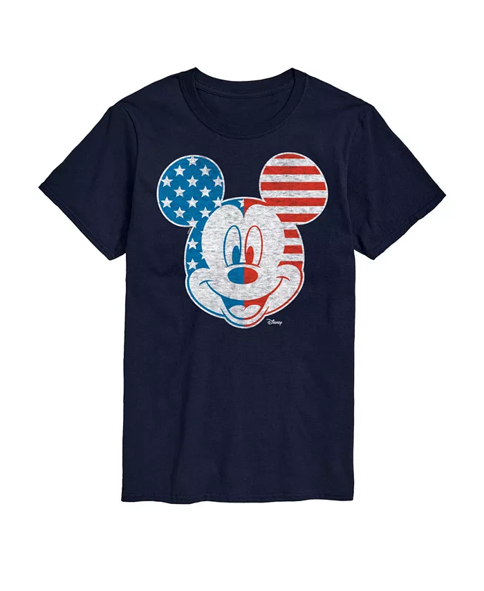 

Мужская футболка с коротким рукавом Disney Mickey Mouse American AIRWAVES, синий