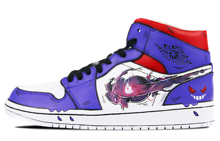 

Кроссовки Air Jordan 1 Vintage Basketball Shoes Men High-Top Red/Purple