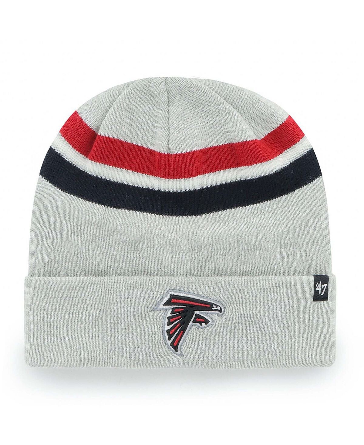 

Мужская серая вязаная шапка Atlanta Falcons Monhegan с манжетами '47 Brand