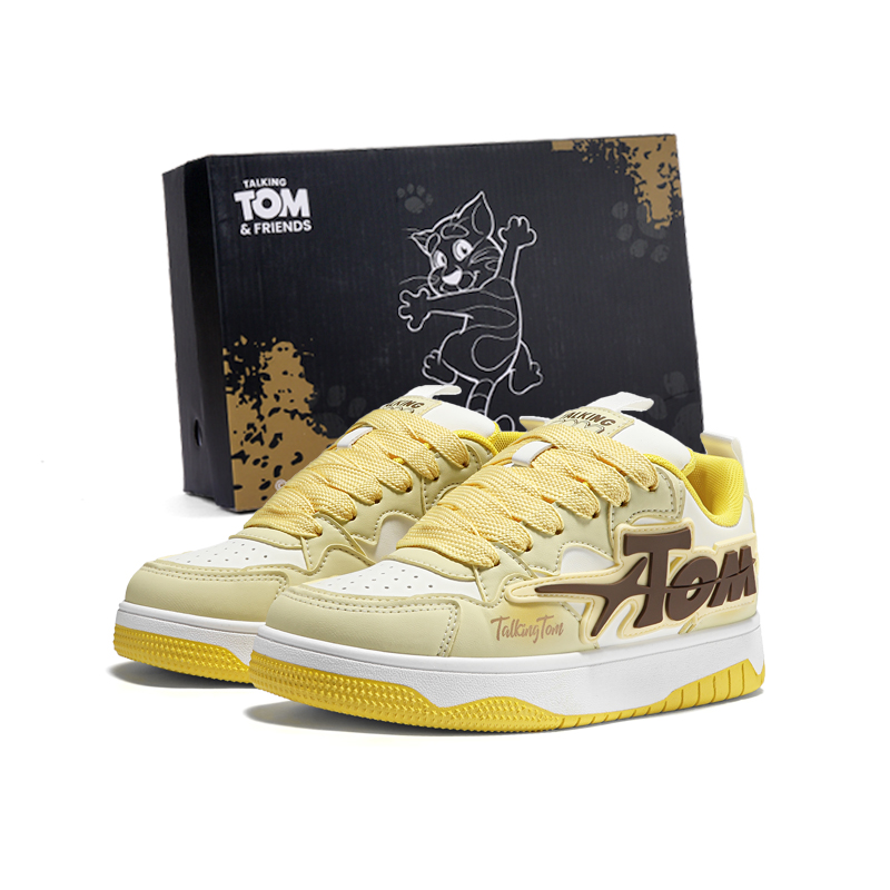 

TALKING TOM Кроссовки для скейтбординга унисекс низкие Electra Yellow/Classic Black White/Lake Blue/Pearl Beige