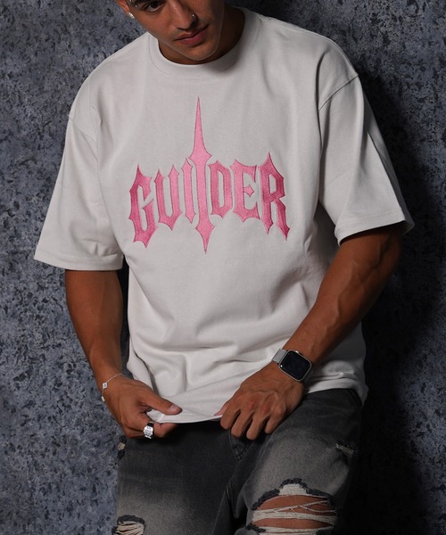 

Тяжелая футболка Arch Crown GUIDER, светло-серый