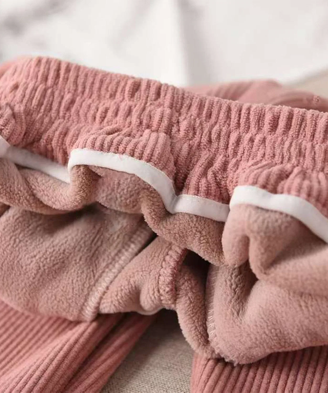 Детские спортивные штаны с вышивкой aimoha-KIDS, розовые — фото 4