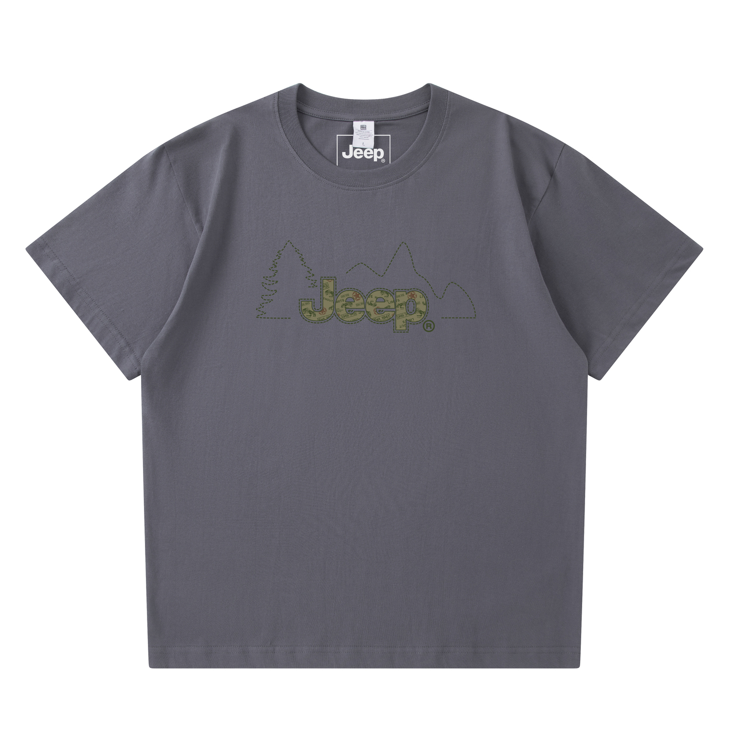 

Футболка Leisure Collection унисекс Jeep, medium серый