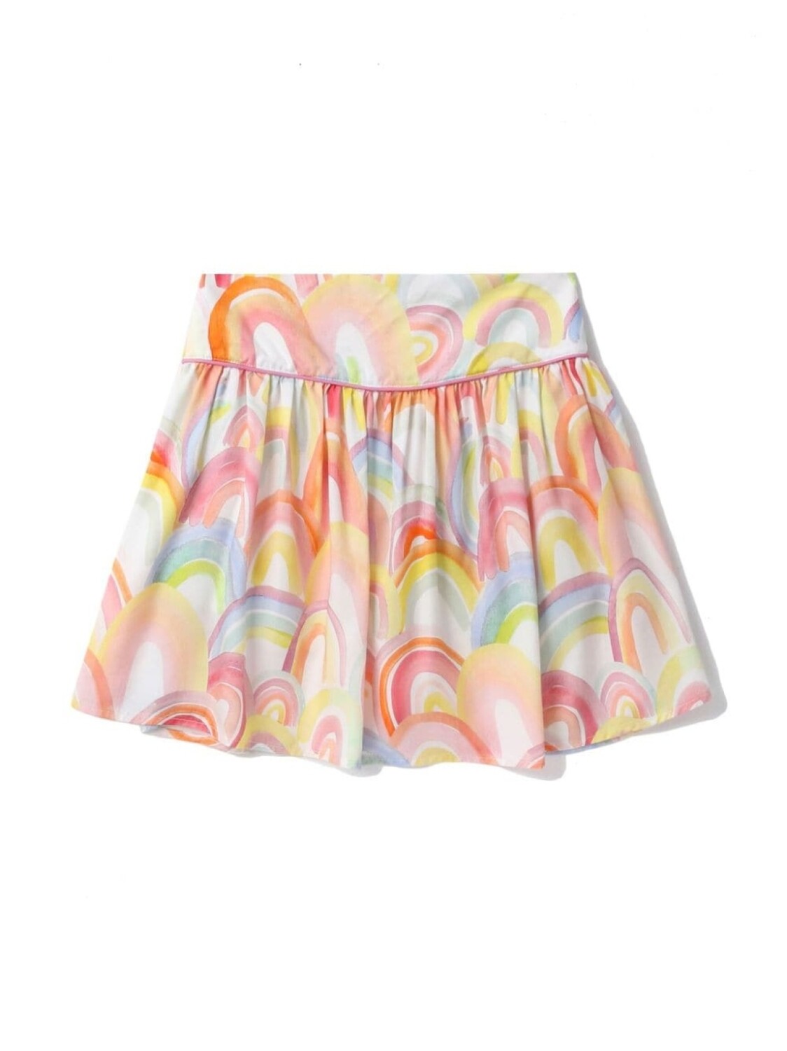 

Stella McCartney Kids расклешенная юбка с акварельным принтом, розовый