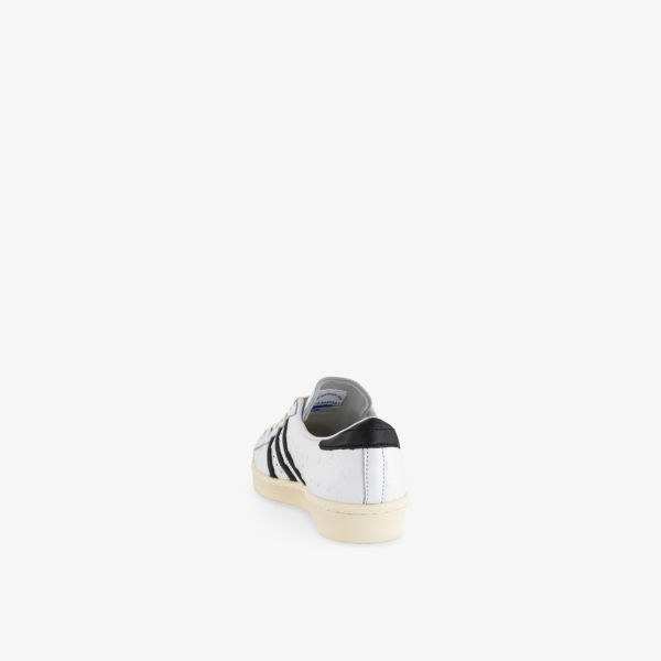 Кроссовки кожаные Adidas Superstar Vintage с принтом логотипа, черный — фото 4