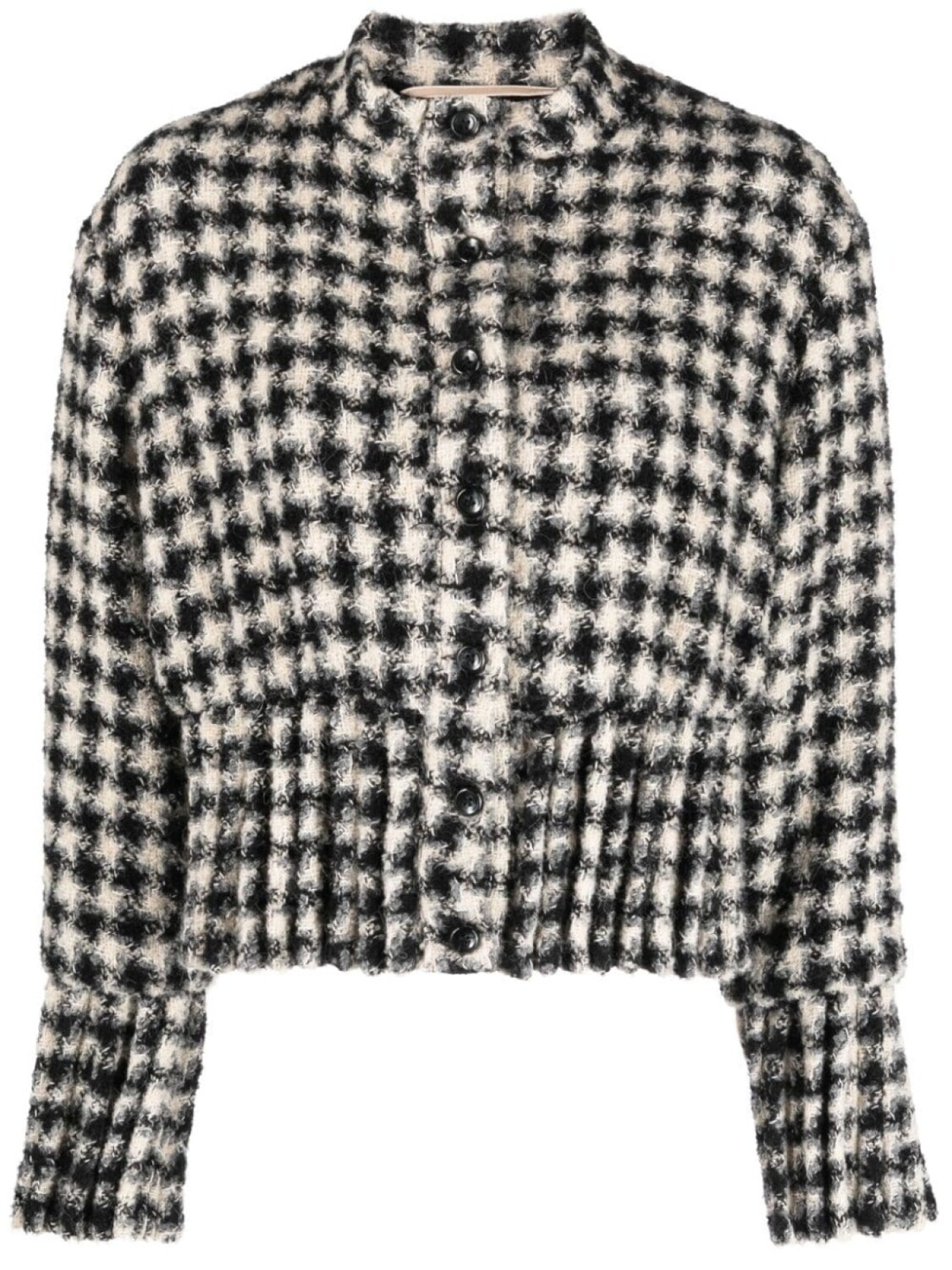 

Укороченный жакет в ломаную клетку Rochas, белый