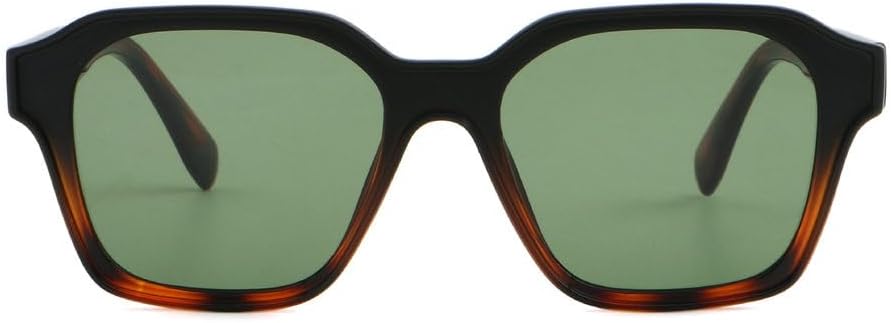 

Новые солнцезащитные очки большого размера (черные, 2025 год) для женщин, с крупной оправой, градиентный ретро-дизайн, защита от ультрафиолета UV400 DSXLY, Black Leopard