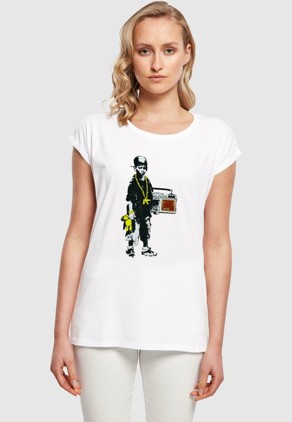 

Базовая футболка BOY WITH TEDDY Merchcode, белый