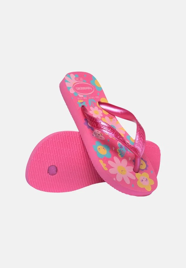 Сандалии flores с т-образным ремешком Havaianas, Pink Flux/Pink Gum — фото 3