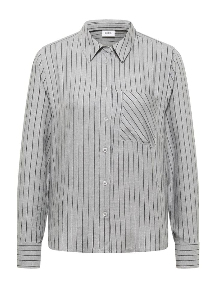 

Блузка с длинными рукавами в цвете лунный серый меланж Cecil