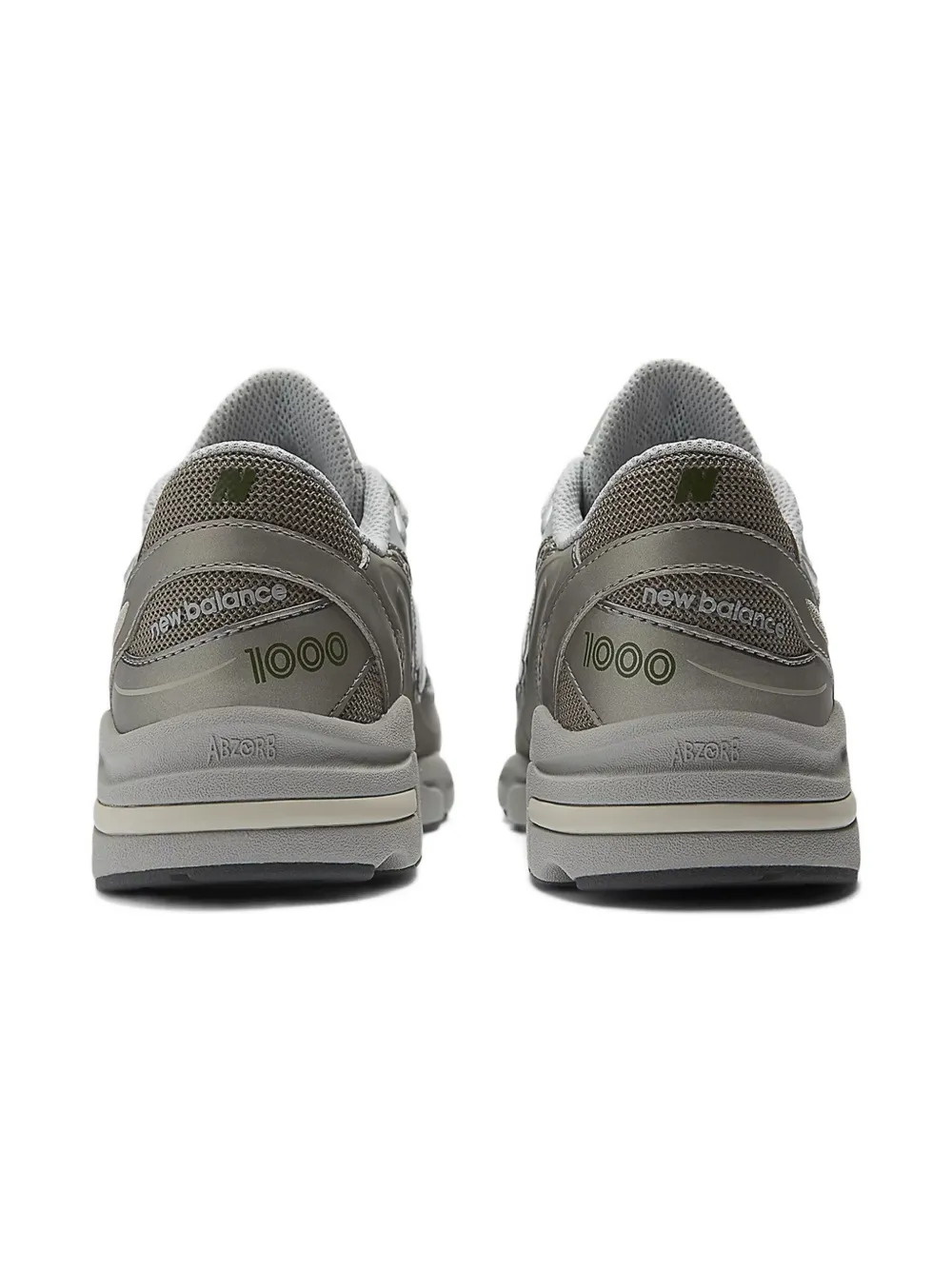 Кроссовки 1000 Lace с металлическим эффектом New Balance Kids, серый — фото 4