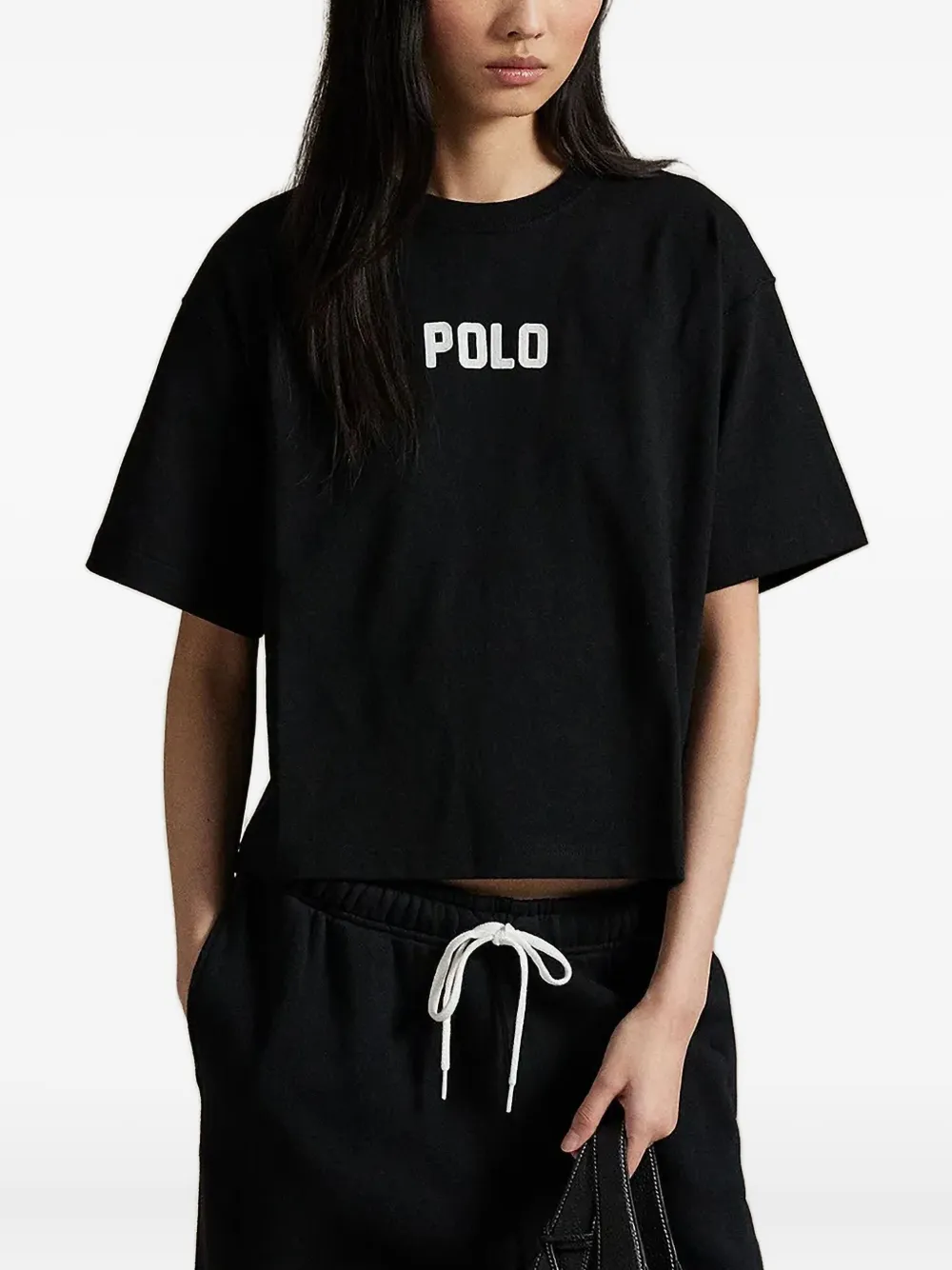 

Футболка с нашивкой-логотипом POLO RALPH LAUREN, черный