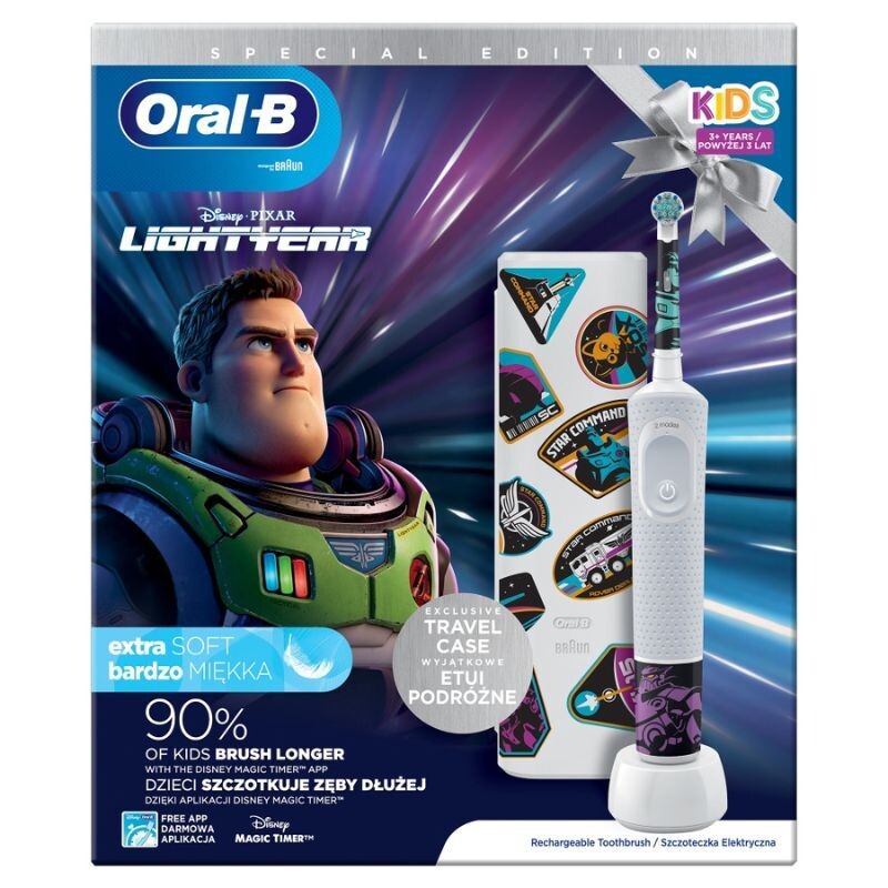 

Oral-B Kid 3+ Lightyearэлектрическая зубная щетка, 1 шт.