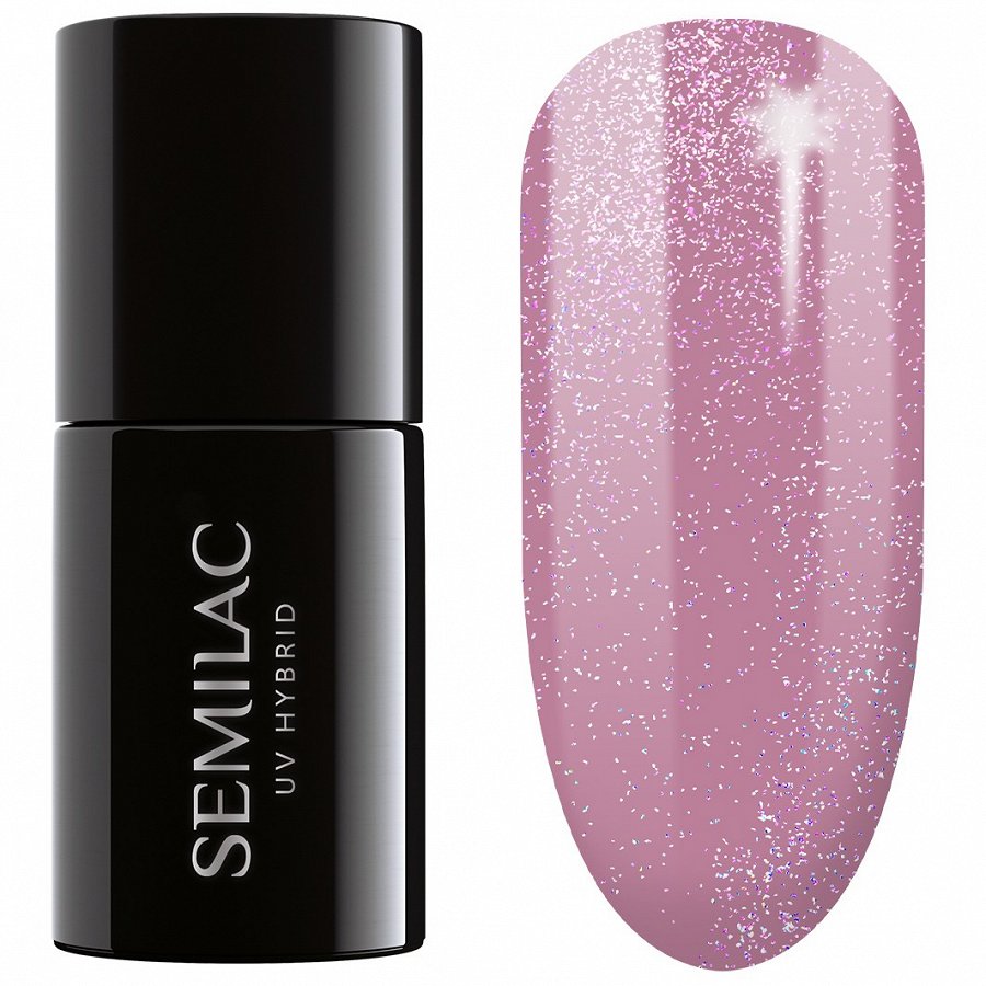 

Гель-Лак для ногтей uv gel polish Semilac, цвет nr. 319 shimmer dust pink, 7 мл