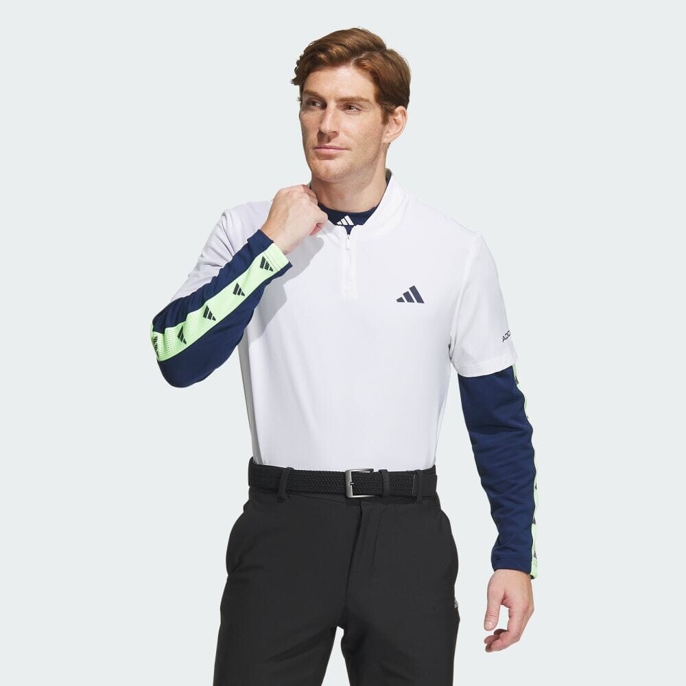 

Поло Adidas BOS Graphic Layered Set Shirt, цвет White/College Navy