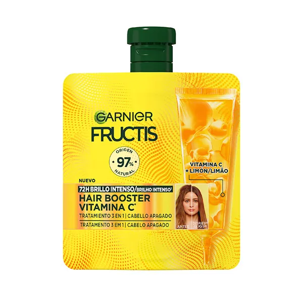 

Интенсивное средство для блеска 3 в 1 Hair Booster Vitamina C Fructis, 60 ml