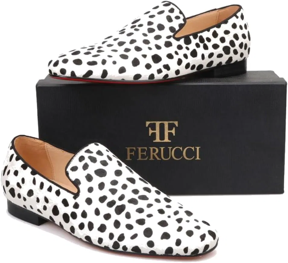 Лоферы Zebra Print FERUCCI, Black White — фото 2
