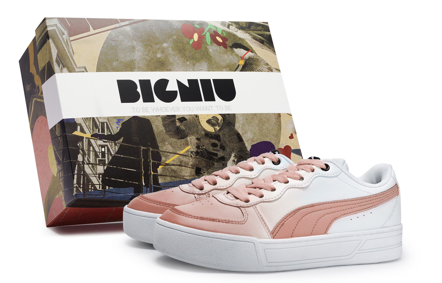 

Кроссовки Puma Skye Skateboarding Shoes Women's Low-top Pink, розовый