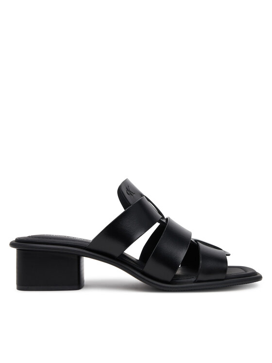 Мюли Heel Square Mg Lth YW0YW01702 Calvin Klein Jeans, черный