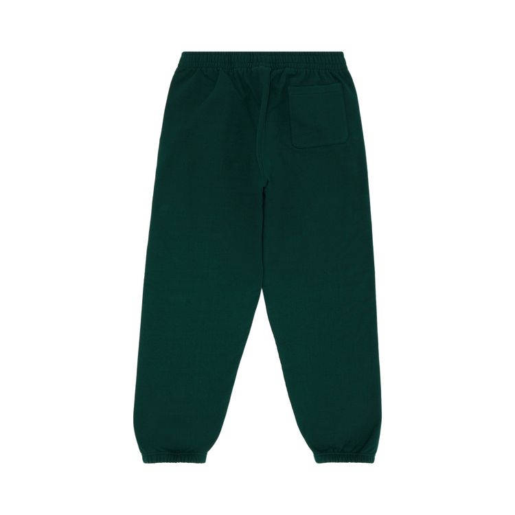 Спортивные брюки Supreme Satin Appliqué Sweatpant Dark Green, зеленый — фото 2