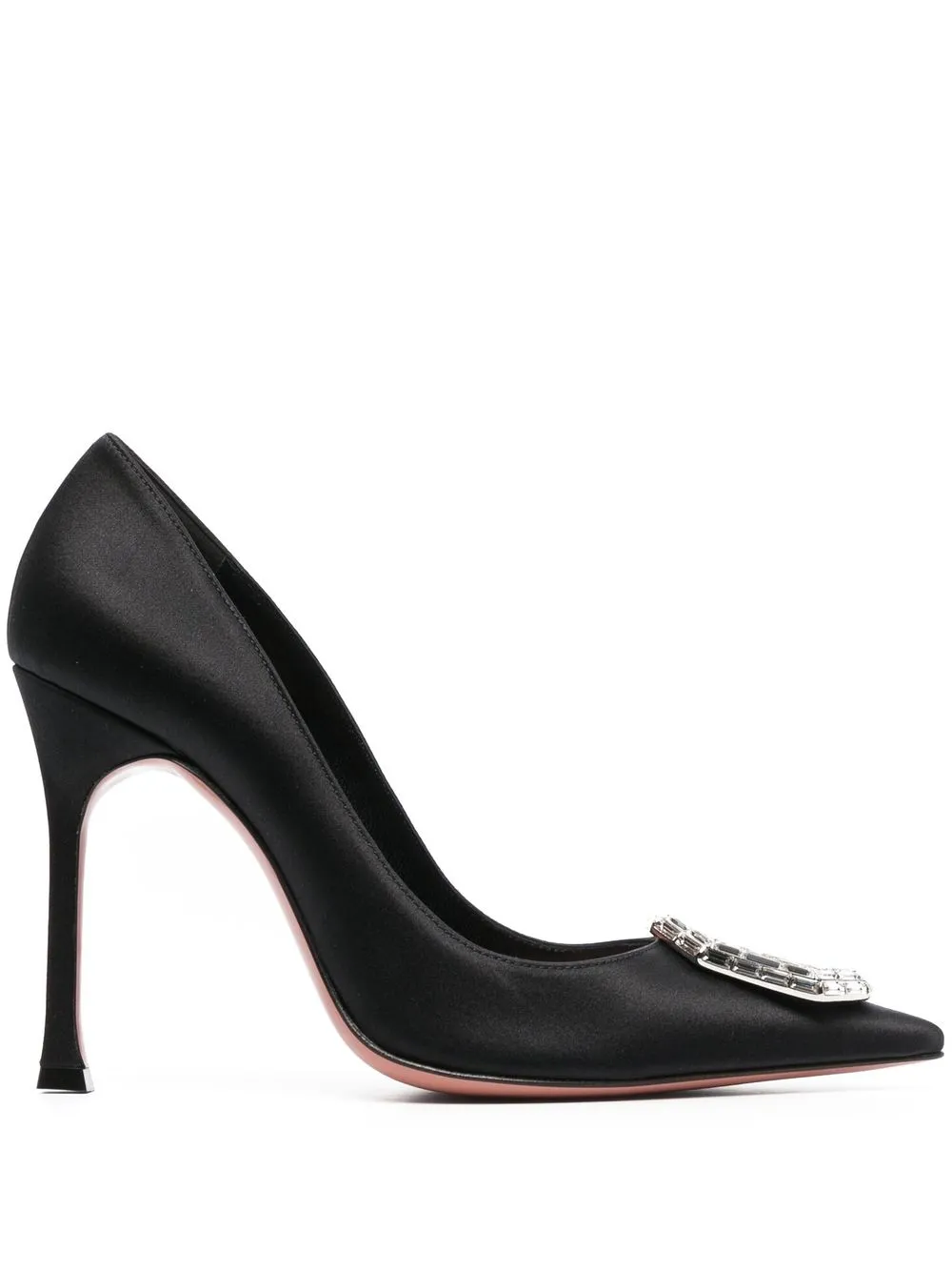 Туфли Camelia 105 с кристаллами Amina Muaddi, черный