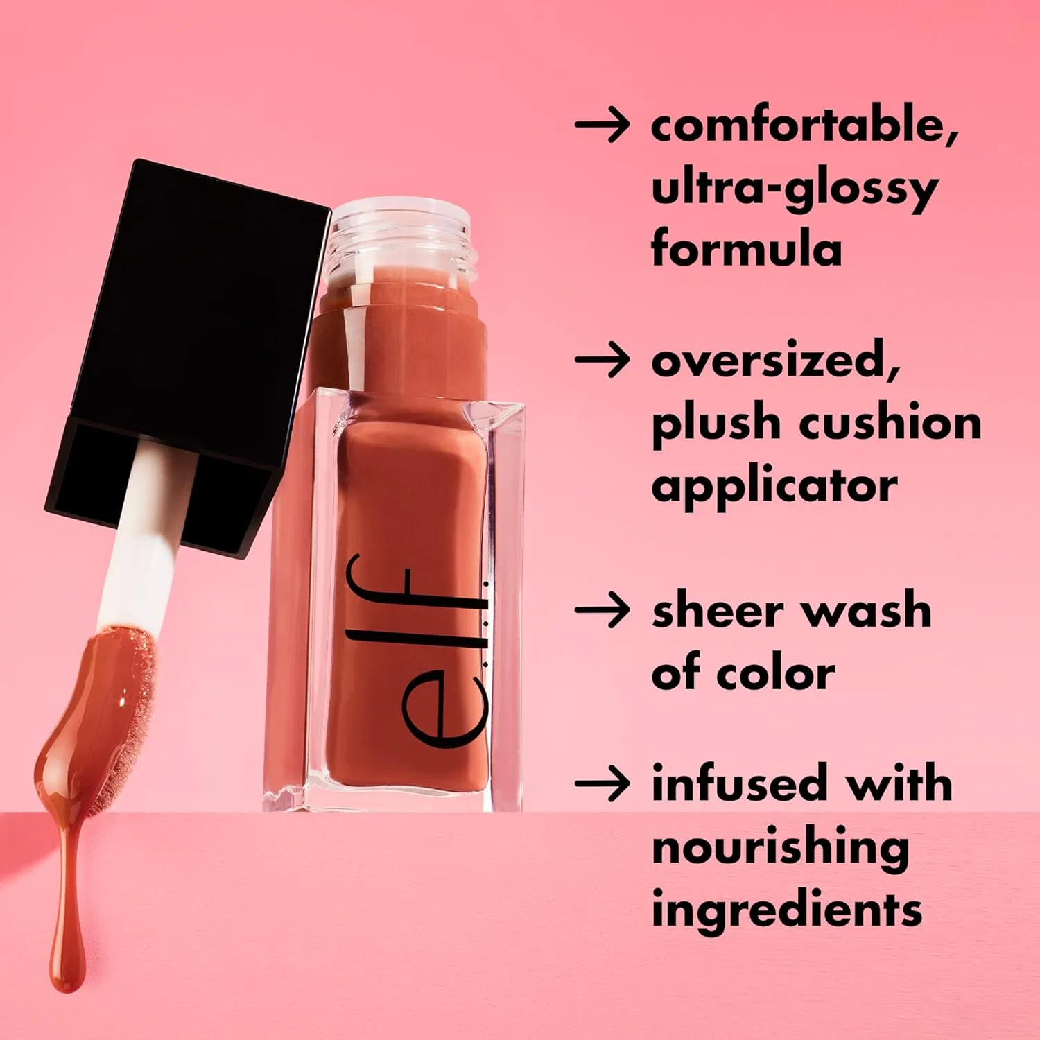 Набор блесков для губ e.l.f. Glow Reviver Quad Goals Lip Oil Kit, 4 шт., 0.25 Fl Oz — фото 3