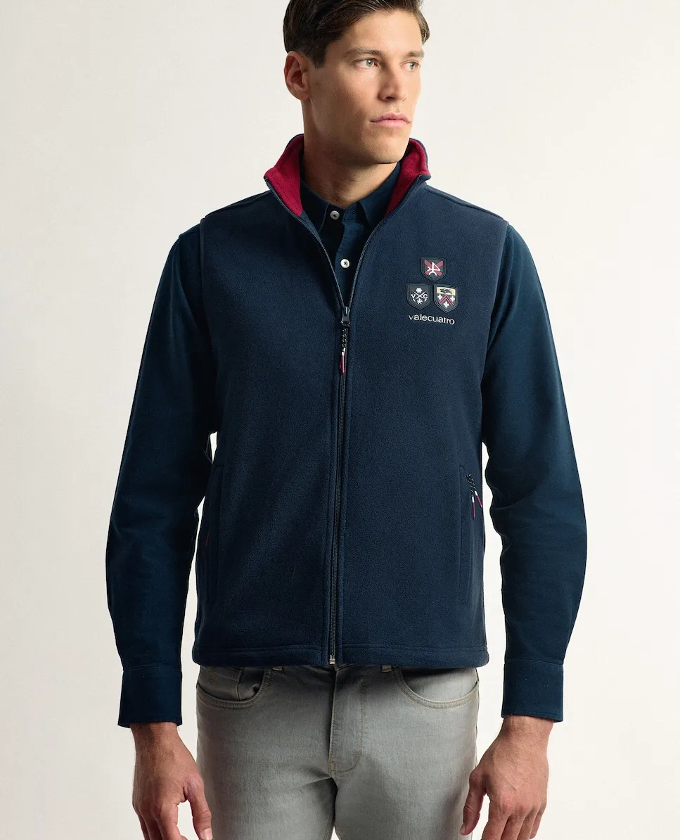 

Мужской полярный жилет темно-синего цвета Valecuatro